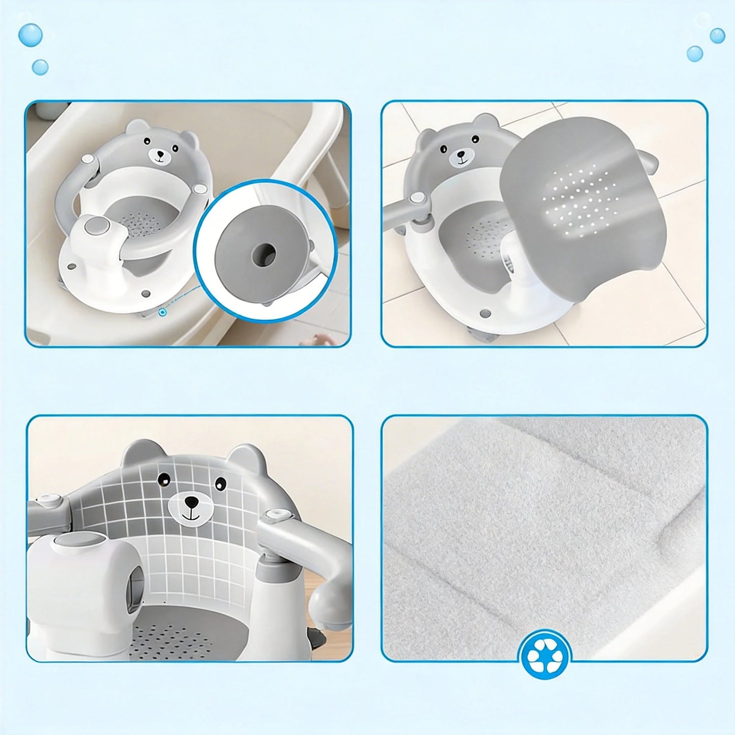 Anti-slip Baby Bath Seat